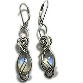 Moonstone Earrings Rainbow Moonstone Elegant Gift Box
