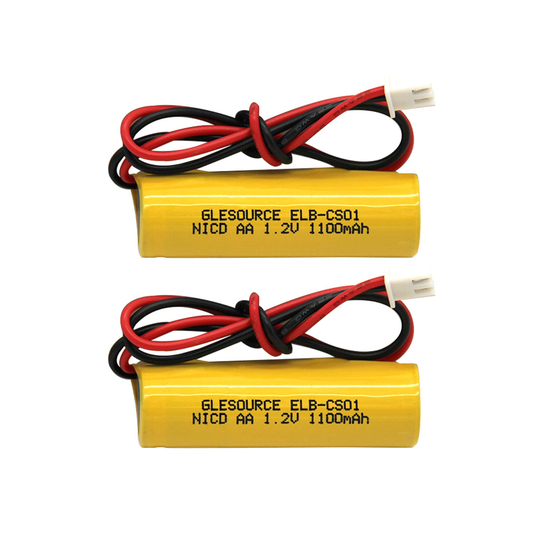 AA 1100mAh 1.2V Emergency Light Battery Compatile for ELB-CS01, EXR EL 122 C4T,Custom 332,Unitech OSA268(2 Pack)