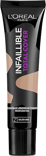 L'Oreal Paris Infallible Total Cover Foundation 21 Golden Sand 35 g