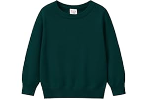 PATPAT Baby Girls Boys Newborn Sweater Crewneck Pull Over Knit Solid Long Sleeve Fall Winter Clothes