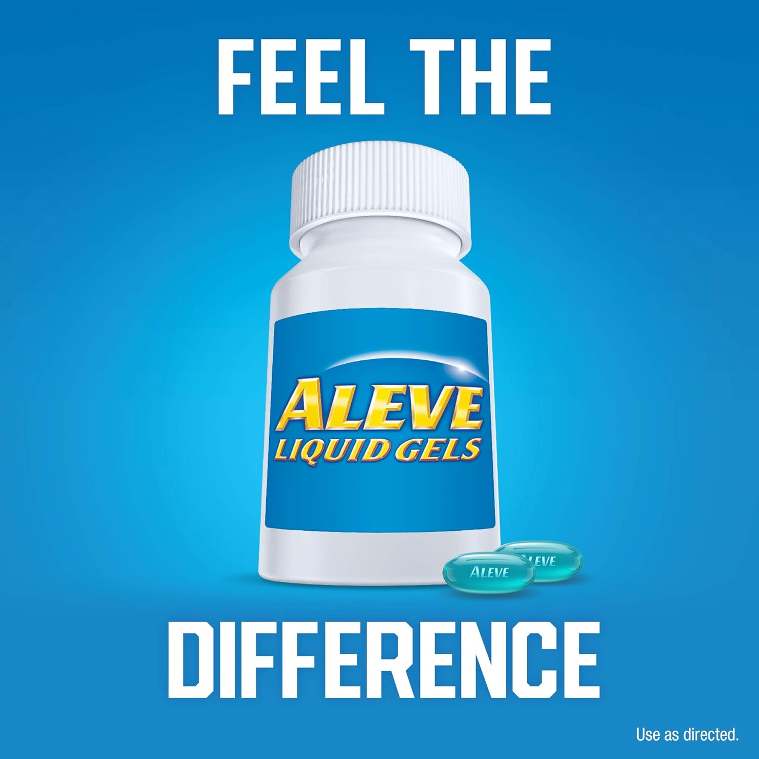 Aleve Liquid Capsules, Naproxen Sodium Capsules 220 mg (NSAID), Pain Reliever/Fever Reducer, Fast Pain Relief, 120 Count: Health & Personal Care
