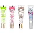 Ruby Kisses Broadway Vita-Lip Clear Lip Gloss (4 Pack Mint, Rosehip, Coconut Oil, Lip Oil Treatment), Ultra-Hydrating & Soothing Formula with Multi-Vitamins, High-Shine Non-Sticky Finish Lip Balm