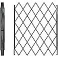50LBS Heavy-Duty Steel 12'' to 48" W x 79" H Folding Door Expand Gate, Security Scissor Gates