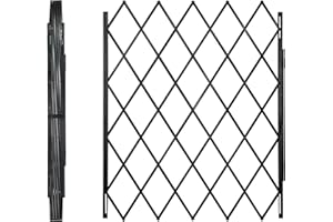 HOUSAGIES 50LBS Heavy-Duty Steel 12'' to 48" W x 79" H Folding Door Expand Gate, Security Scissor Gates