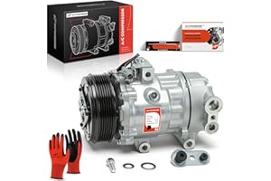 A-Premium Air Conditioner AC Compressor with Clutch Compatible with Pontiac Vibe 1.8L 2003-2008, CVC Style