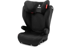 Diono Monterey 4DXT Latch, 2-in-1 High Back Booster Car Seat with Expandable Height, Width, Advanced Side Impact Protection, 8 Years 1 Booster, Black