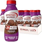 Premier Protein Shake, Chocolate, 30g Protein, No Added Sugar, 24 Vitamins & Minerals to Support Immune Health, 11.5 fl oz, 12 Pack (Packaging May Vary)