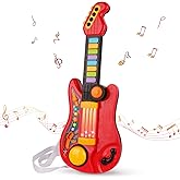 Kids Guitar 2 in 1 Musical Instruments for Kid Piano Toddler Toy Guitar with Strap Electric Guitars Music Toys for 3 4 5 Year
