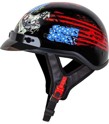 8月17日まで限定値下げ！DEARTHMOLL ELECTRONICHELMET DOT Approved Unisex Motorcycle Helmet Half Face Electric
