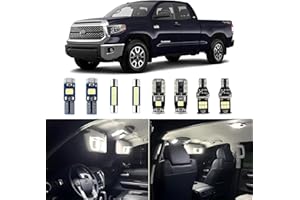 EASY EAGLE Super Bright LED Car Interior Lights, 6000k White Bulbs Kit for 2007-2019 2020 2021 Toyota Tundra with Install Tool（18 pcs）