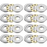 uxcell 8pcs F4-10M Thrust Ball Bearings, 4mm x 10mm x 4mm Miniature Thrust Bearing with Washers Chrome Steel Single Direction for Conveyor Systems Machine Tools