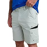 HUK Men's Icon Performance Fishing Shorts, UPF 50+ Sun Protection, Quick-Dry, Stain-Resistant, 9” Inseam, Multiple Pockets