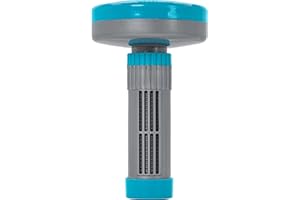 U.S. Pool Supply Floating Spa, Hot Tub & Small Pool Chlorine and Bromine Chemical Dispenser - Holds 1" Tablets, 13 Flow Level Control Setting