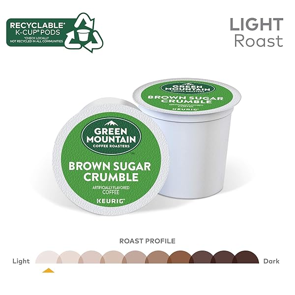 GREEN MOUNTAIN COFFEE ROASTERS BROWN SUGAR CRUMBLE KEURIG SINGLE-SERVE K-CUP PODS, MEDIUM ROAST COFFEE