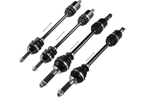 Caltric Front Rear Left Right Complete Cv Joint Axles Compatible with Polaris Ranger Crew 700 2008 2009
