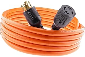 MPI TOOLS Nema L14-30 Generator Power Cord 4 Wire 10 Gauge 125/250v 30 Amp 7500 watts (20 Feet)