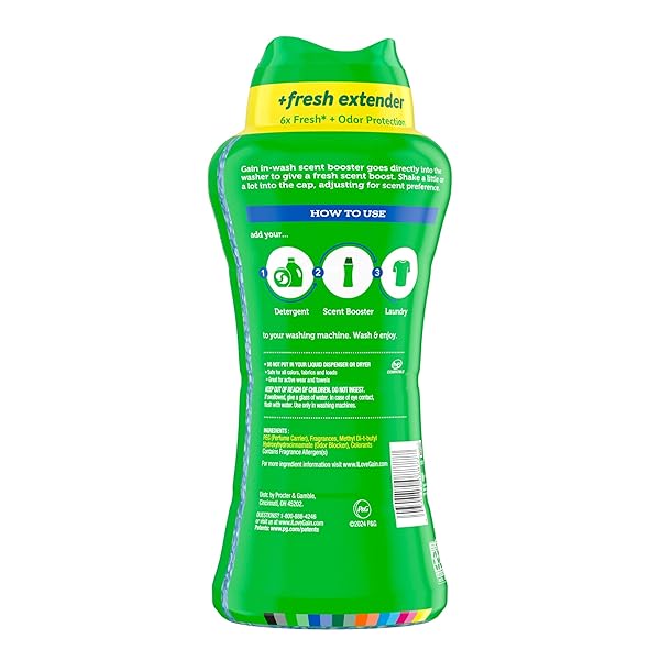 GAIN FIREWORKS IN-WASH SCENT BOOSTER BEADS, BLISSFUL BREEZE, 24 OZ
