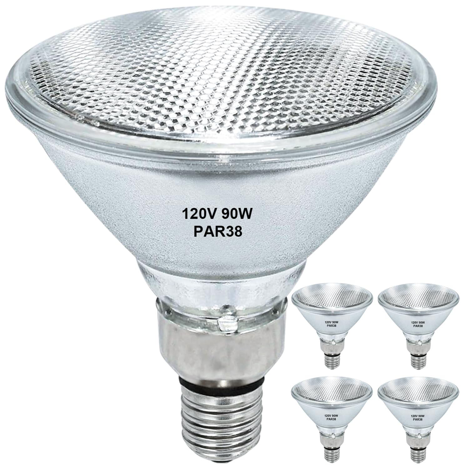 Photo 1 of **ONLY 2**
RAGFOZ Par38 Halogen Flood Light Bulb 90W 120V, 4Pcs Outdoor PAR38 90W Light Bulbs,Dimmable, E26 Medium Base, Warm White, High Output Reflector Flood Lights for Indoor and Outdoor