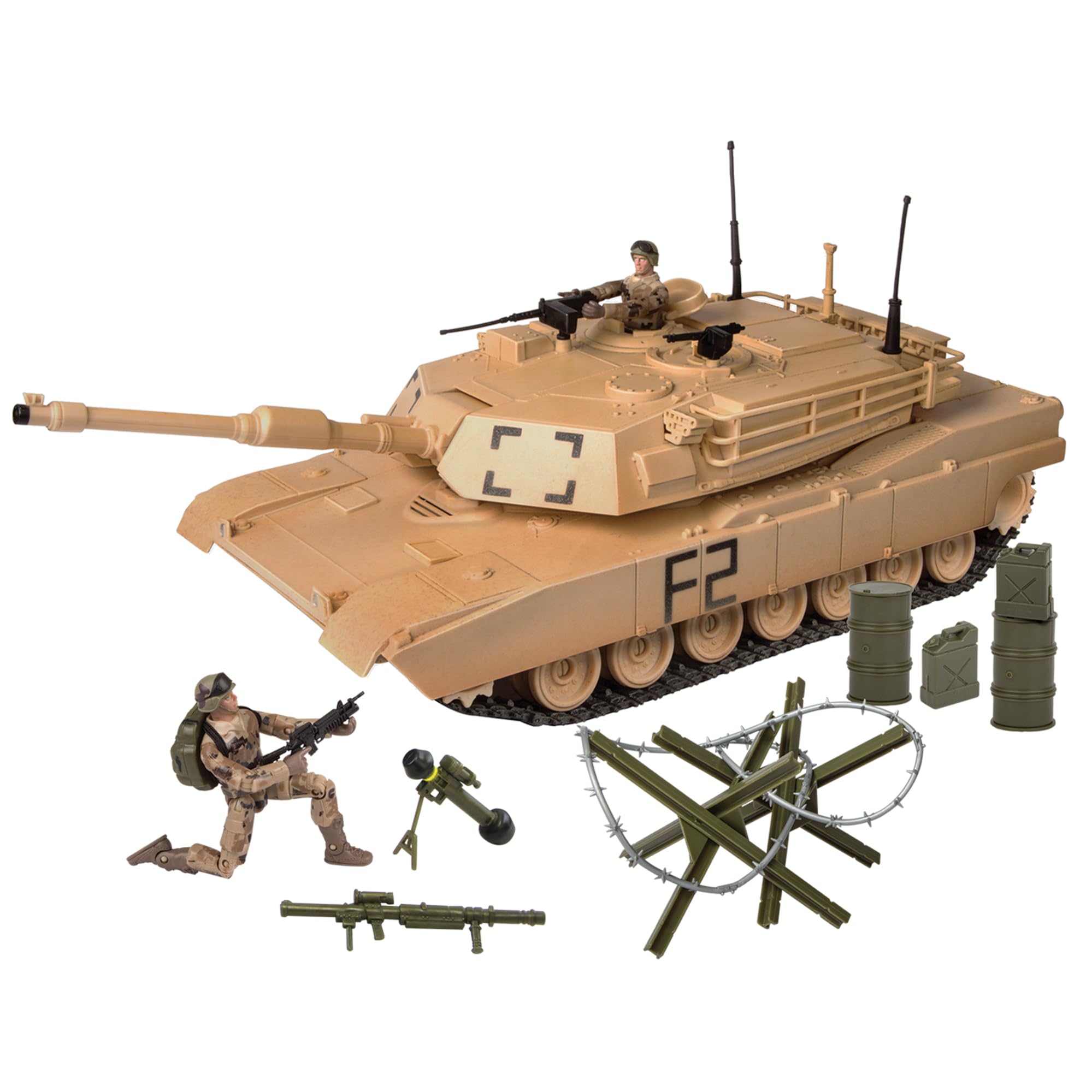 WORLD PEACEKEEPERS from Peterkin | 39cm Combat Tank with Military Figures and Accessories | 1:18 Scale | Action Figures & Accessories | Ages 3+