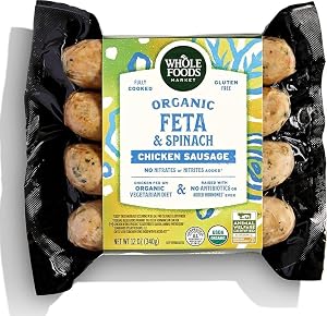 Whole Foods Market Organic Spinach Feta Chicken Sausage, 12 OZ