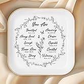 Gifts for Christian Women – You are Christian Jewelry Dish – Faith Gifts for Women, Sisters in Christ Friendship Gift, Ceramic Trinket Tray for Mom, Friend, Teen Girl, Encouragement Christian Gifts