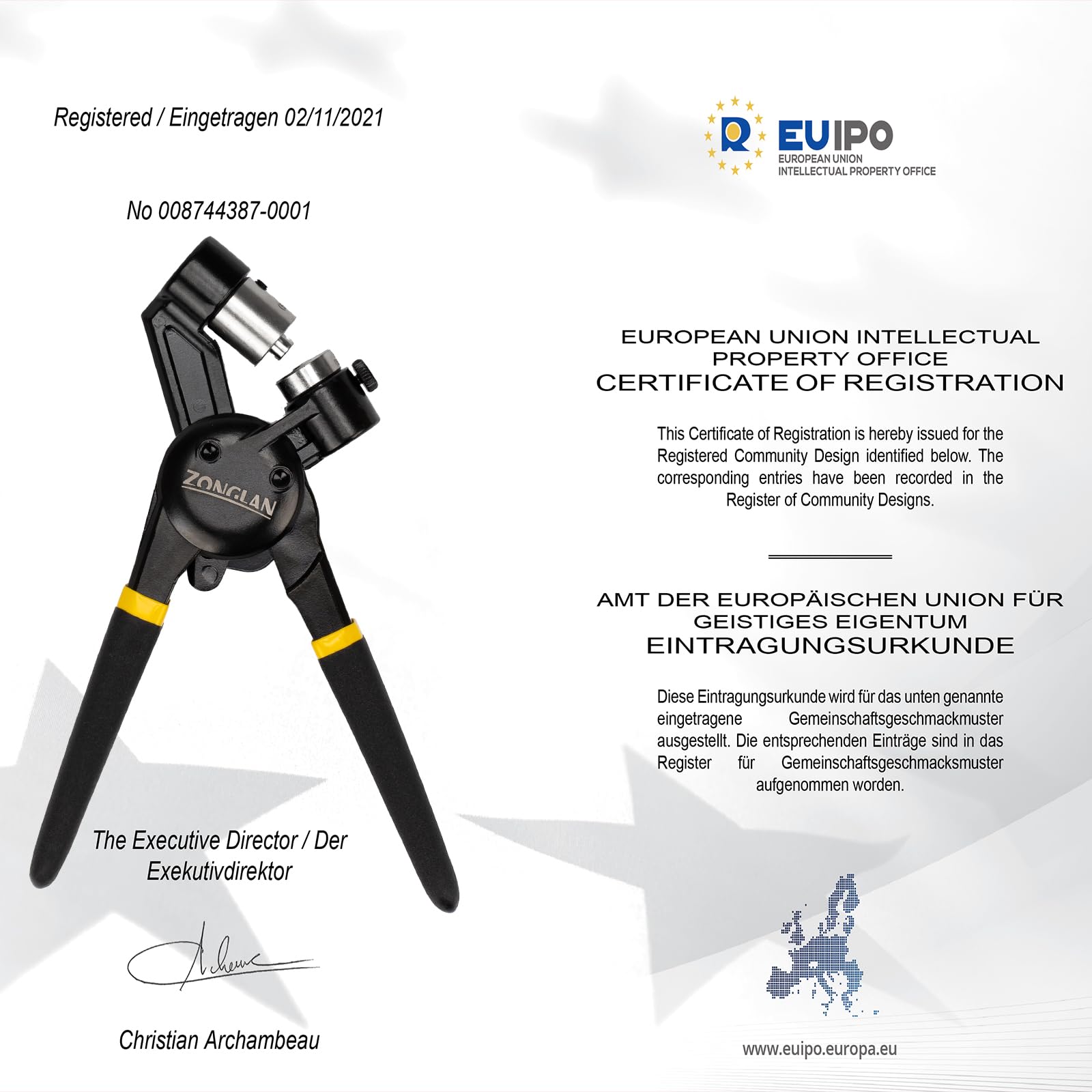 ZONGLAN Grommet Tool Kit, Eyelet Tool Multi-Purpose