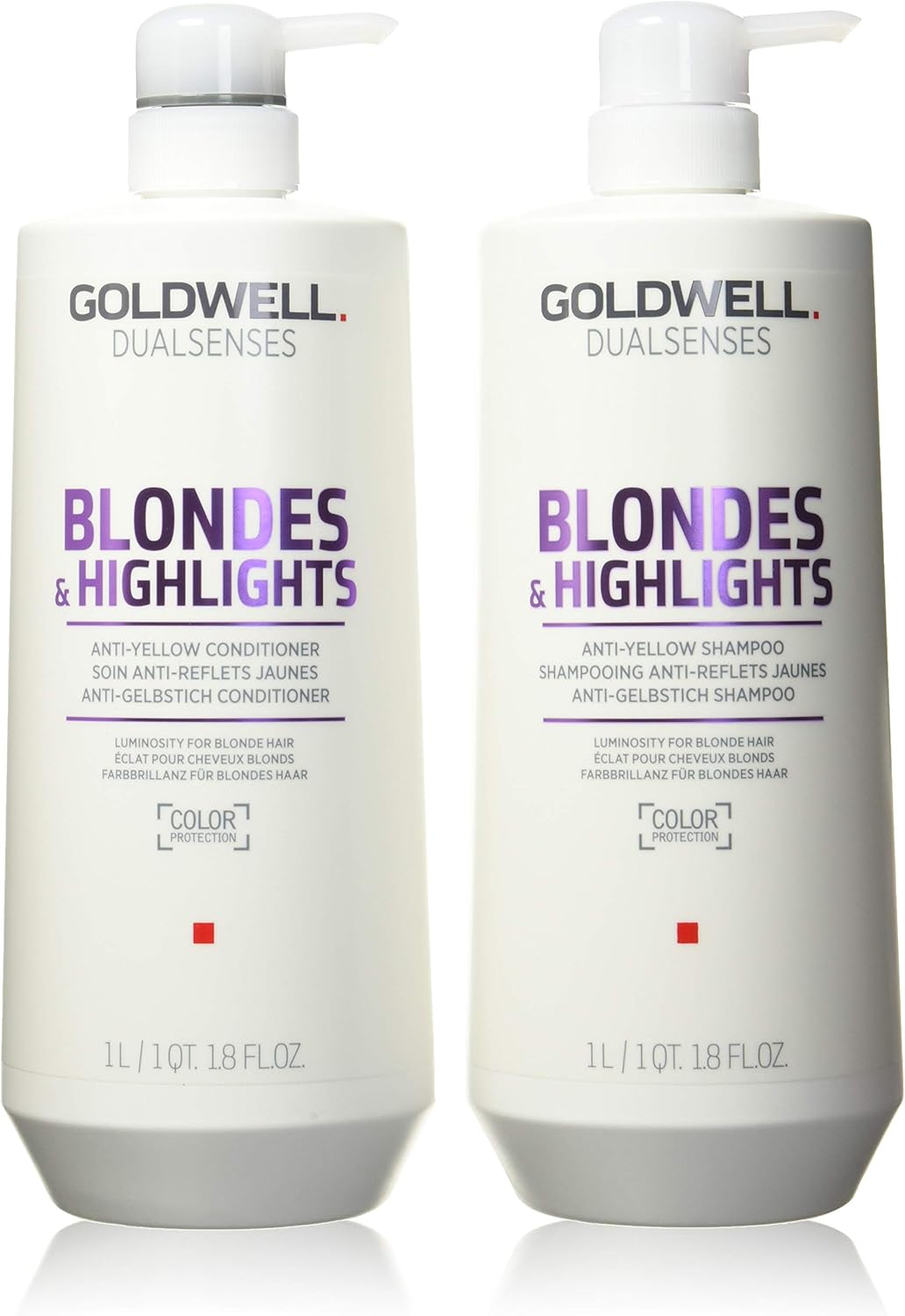 Goldwell Dualsenses Blondes & Highlights Anti-yellow Shampoo, 1 Litre, White