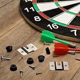 Gunwon Dartboard Bracket Set Hanging Kit Stainless Steel Silver Black view 6