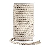 Hdviai Cotton Cord 8mm x 20 Yards - Natural