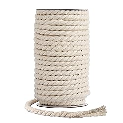 Hdviai Cotton Cord 8mm x 20 Yards - Natural