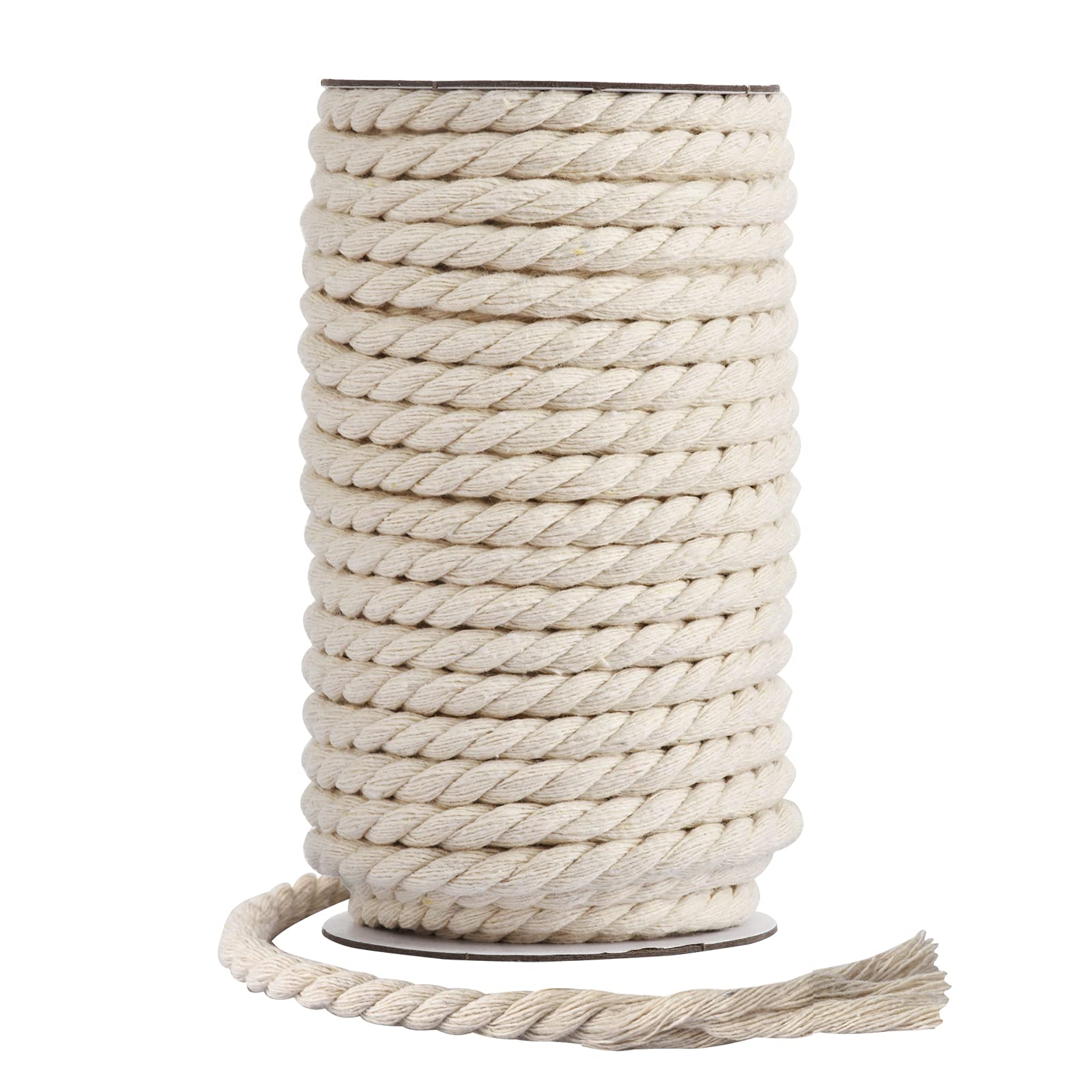 Hdviai Cotton Cord 8mm x 20 Yards - Natural