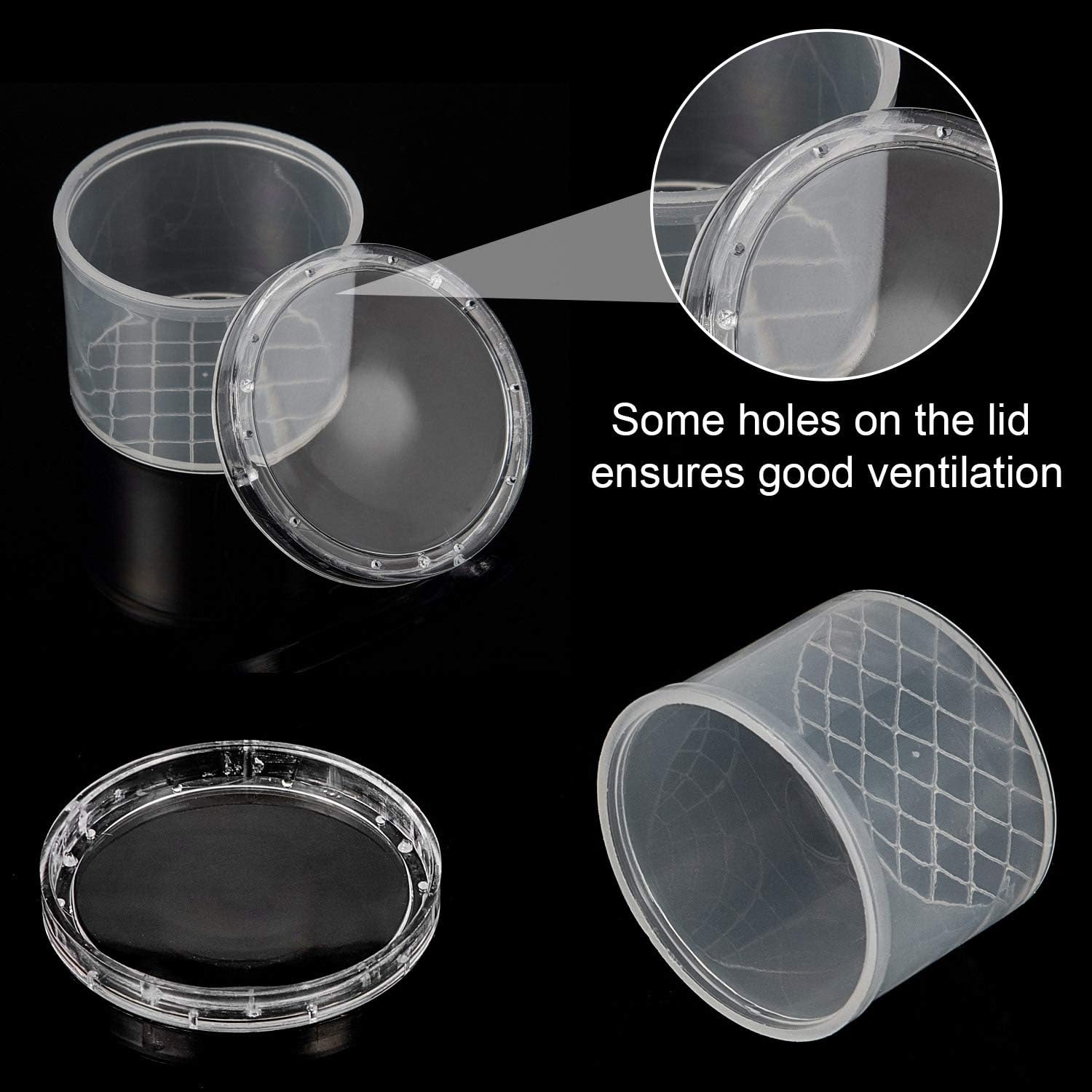 30 Pieces Bug Catcher Viewer Transparent Critter Container Small Cage Magnifying Box Container for Boys and Girls Science Nature Exploration Toys: Toys & Games