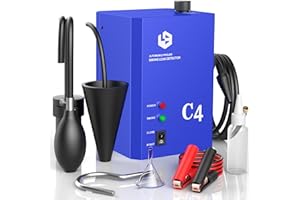 TUIREL Smoke Machine Automotive Leak Detector, Smoke Machines Leak Tester for All 12V DC Vehicles in Vacuum,Fuel Diagnostic Pipe System,Built-in Air Pump (Oil Not Included)