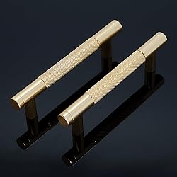 Zernmiarder Knurled Cabinet Pulls 2 Pack, 5 Inch