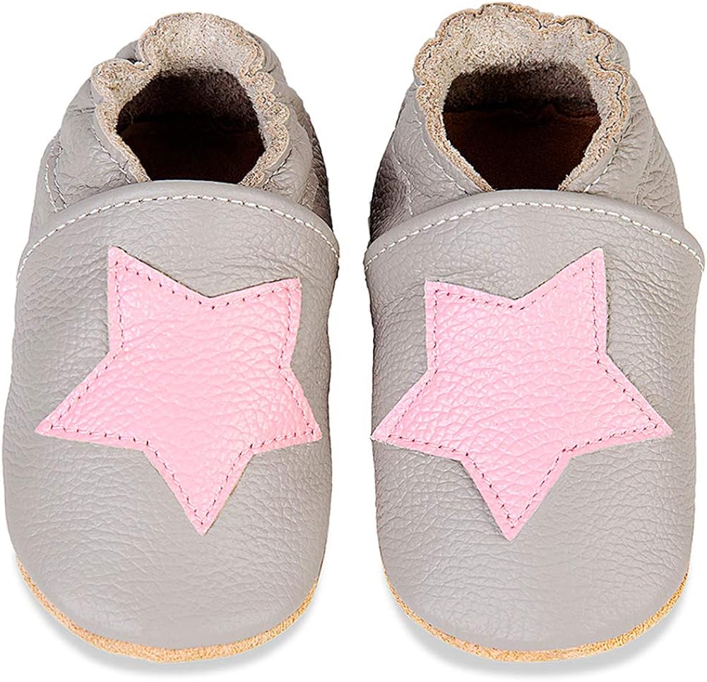  | YALOX Baby Girl Moccasins Cute Toddler Boy Loafer Flats Soft Sole Prewalker First Walking Leather Infant Shoes | Slippers