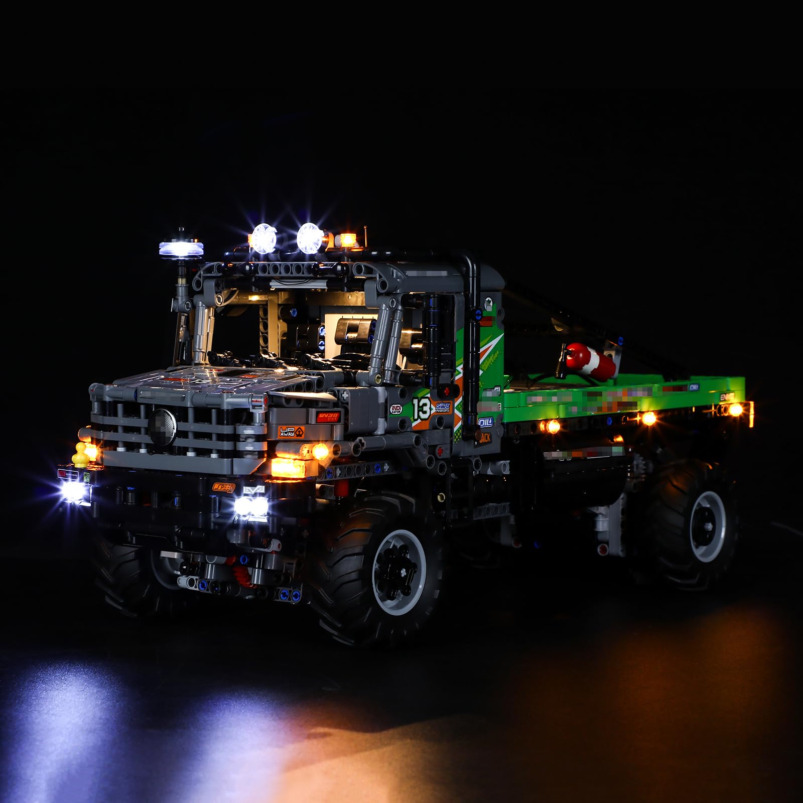 MENZAVA LED Light Set Compatible with LEGO 42129 App-Controlled 4x4 Mercedes-Benz Zetros Trial Truck Technic Building Blocks Model - Model Set NOT Included