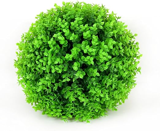 Amazon Com Artificial Boxwood Ball Topiary Plant Faux Decorative