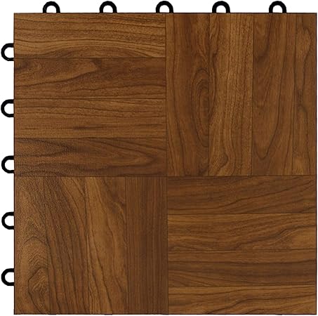 Greatmats Max Tile Laminate Wood Grain Floor Mats Interlocking Mat