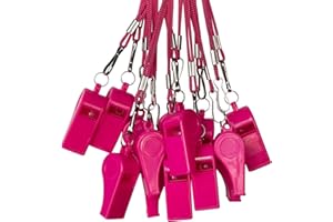 DYBADYSA 20 Pcs Plastic Loud Whistles with Lanyard for Referee Coaches Basketball Football Sports Training Game Event Lifeguard Survival Emergency Fun School Kids Tool Set Suppliers