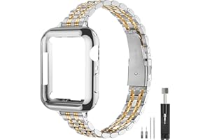 QUNDAXI Slim Watch Band Compatible with Apple Watch 41mm 45mm 42mm 44mm 40mm 38mm Metal Stainless Steel Watchband Suitable for iWatch 10/9/8/7/6/5/4/3/2/1/SE Series Women Luxury Strap