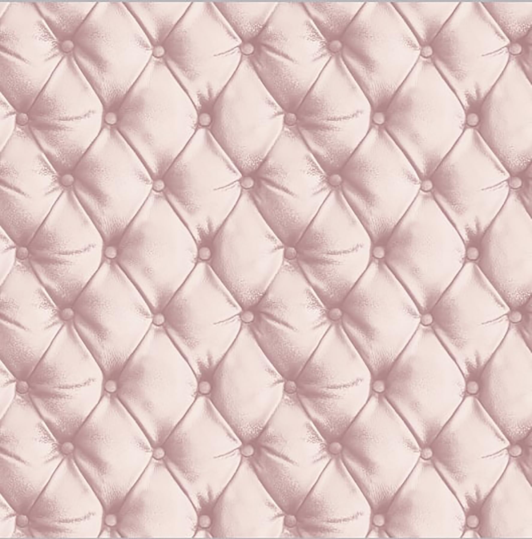 Arthouse Blush Pink Wallpaper - Sumptuous & Glamorous Design Featuring a Faux Quilted Effect - Realistic Detailing & Shading with a Subtle Metallic Sheen Finish - Whole Room or Feature Wall 618103