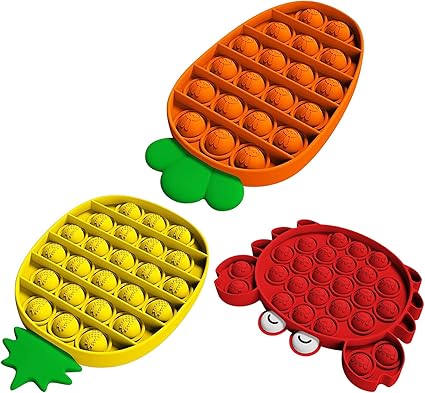 Amazon Com Gracyo Popper Fidget Toy Push Pop Pop Bubble Sensory Fidget Toy Squeeze Sensory Toy Fidget Toy Pack Special Needs Stress Reliever Silicone Stress Reliever Toy Garden Outdoor