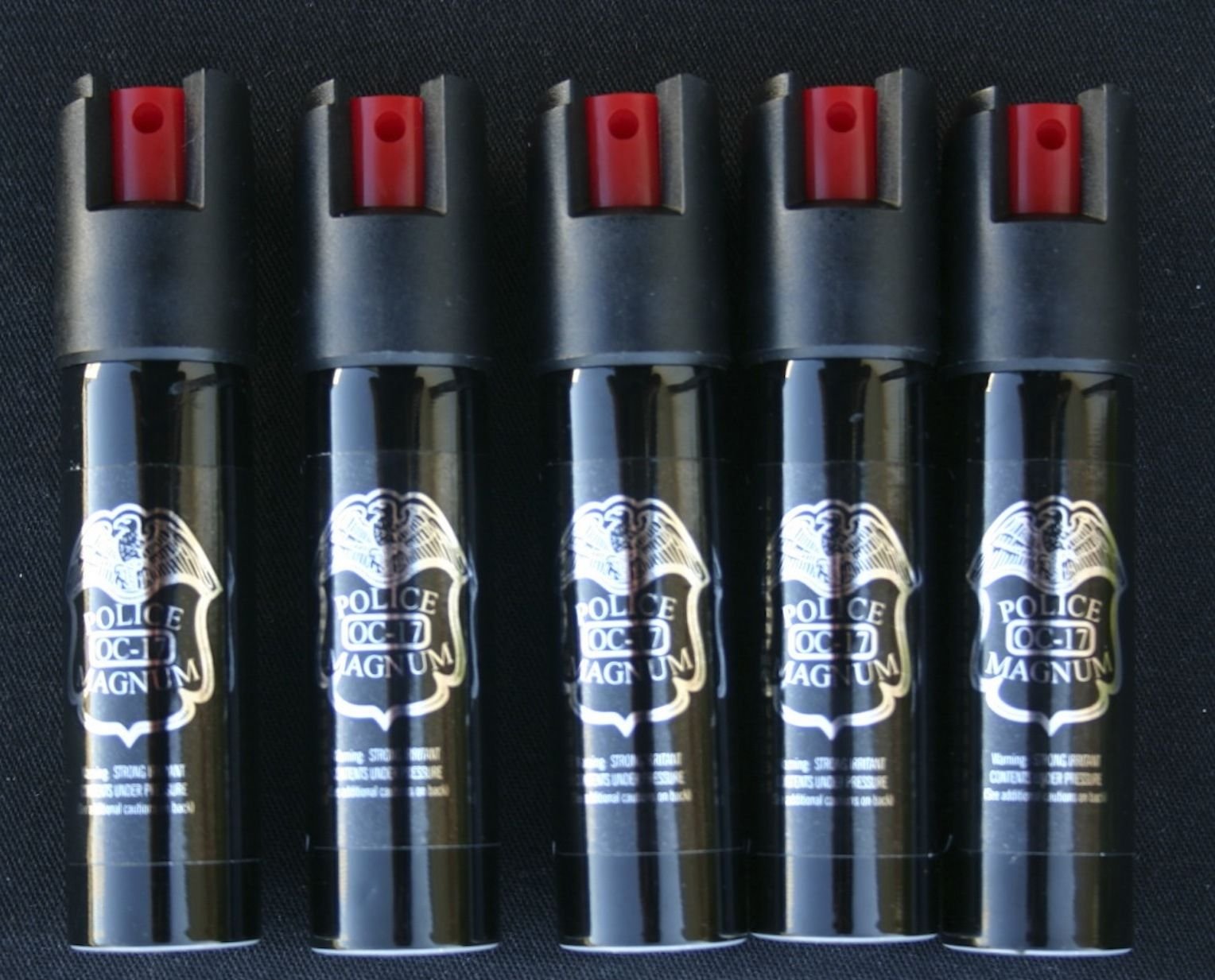 5 Pack Police Magnum Pepper Spray 0.7oz OC17 Pepper Spray Police