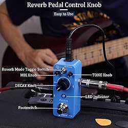 AITONE Reverb Pedal Digital Reverb Guitar Effect