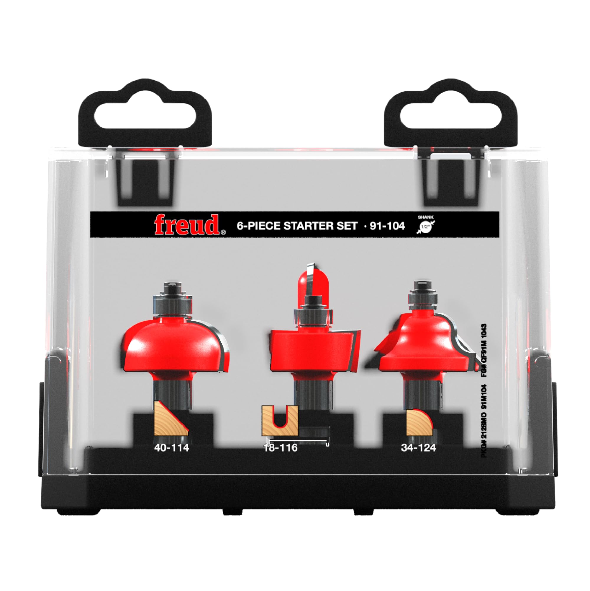 Freud 91-104: 6 Piece Starter Bit Set (1/2" Shank) โ image 1