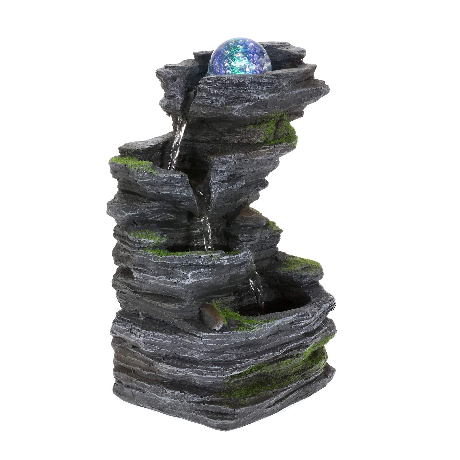 Buy WICHEMI op Water Fountain Indoor Fountains with Colorful Rolling