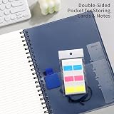 EMS HOI A4 Notebook 300 Pages 100gsm PVC Cover Spiral Blue 21.5x27.9cm view 5