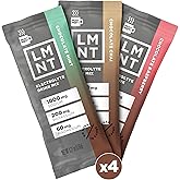 Drink LMNT Zero Sugar Hot Chocolate or Coffee Mixer - Chocolate Medley - Variety Pack | Drink Mix | 12-Count