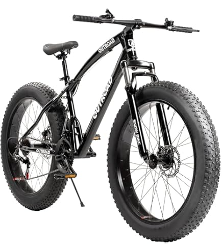 Amazon.com : Omelaza 26 Inch Fat Tire Mountain Bike with Dual Disc