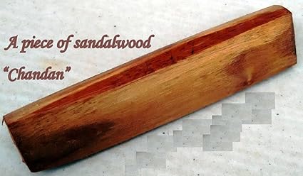 Online Quality Store Chandan Wood Original 1 pcs Lab Tested Isi Seal Original Sandalwood Scented Processed Chandan Sticks 30-35Grams